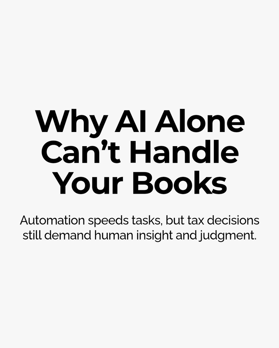 Jody_Miles's tweet photo. AI bookkeeping only adds value when commercial judgement leads. Automation speeds up data entry, but decisions on tax codes, compliance, and risk need human insight. Curious how to balance both? Comment "Bookkeeping" to join the conversation.

https://t.co/Uznopl3Y4i https://t.co/UNyHHFEw8d