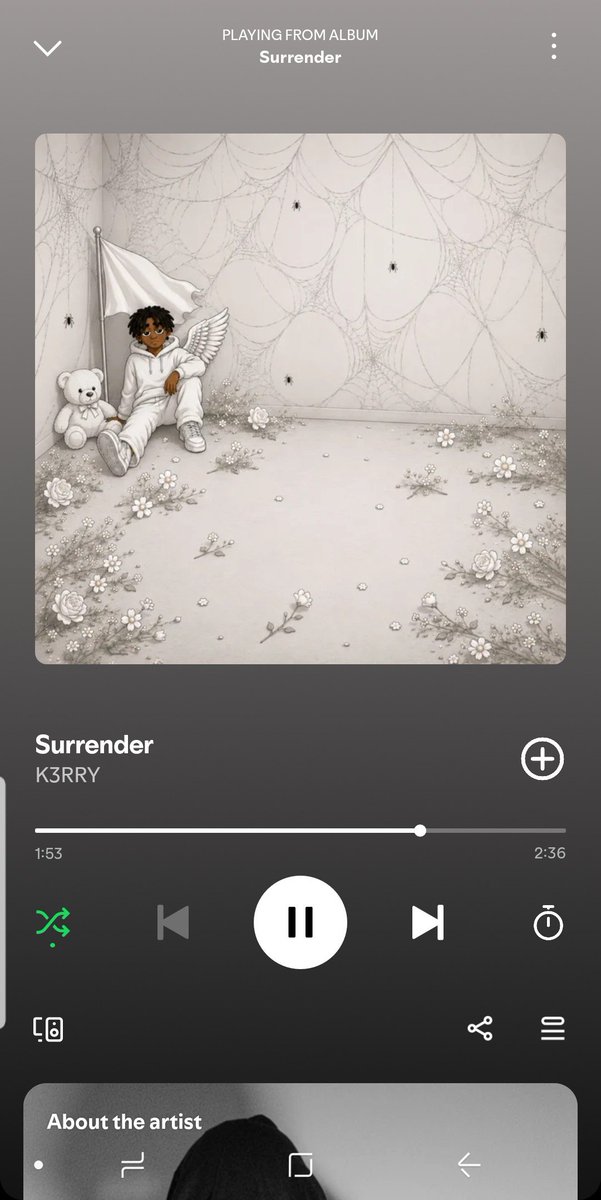 MrFEM0's tweet photo. I listened to this song 'SURRENDER', goosebumps commot my body.🥶 

One thing i am sure is that @k3rry_w4v will go far in this music thing.🫵🏽

🚨🎵: https://t.co/PRbFY1zXfe https://t.co/FSrPEY629s