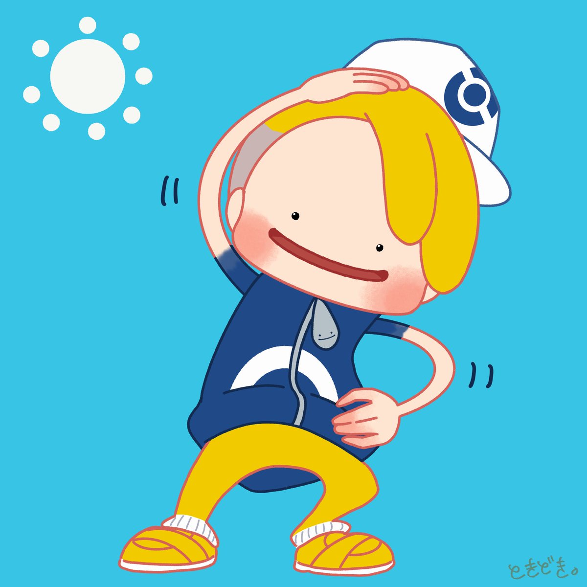 ashitakuma's tweet photo. いずもん待ってるよ☀️
 #いずにこあーと https://t.co/bNoAMY9L1A