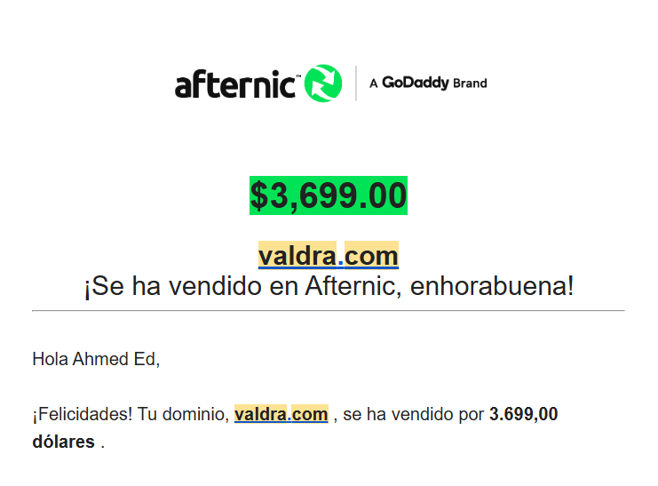 TheAhmRight's tweet photo. Sold Valdra .com For $3699 Via @afternic

@KehelAyyoub
@kasmiyouness1
💚 https://t.co/R6GBeSimgQ