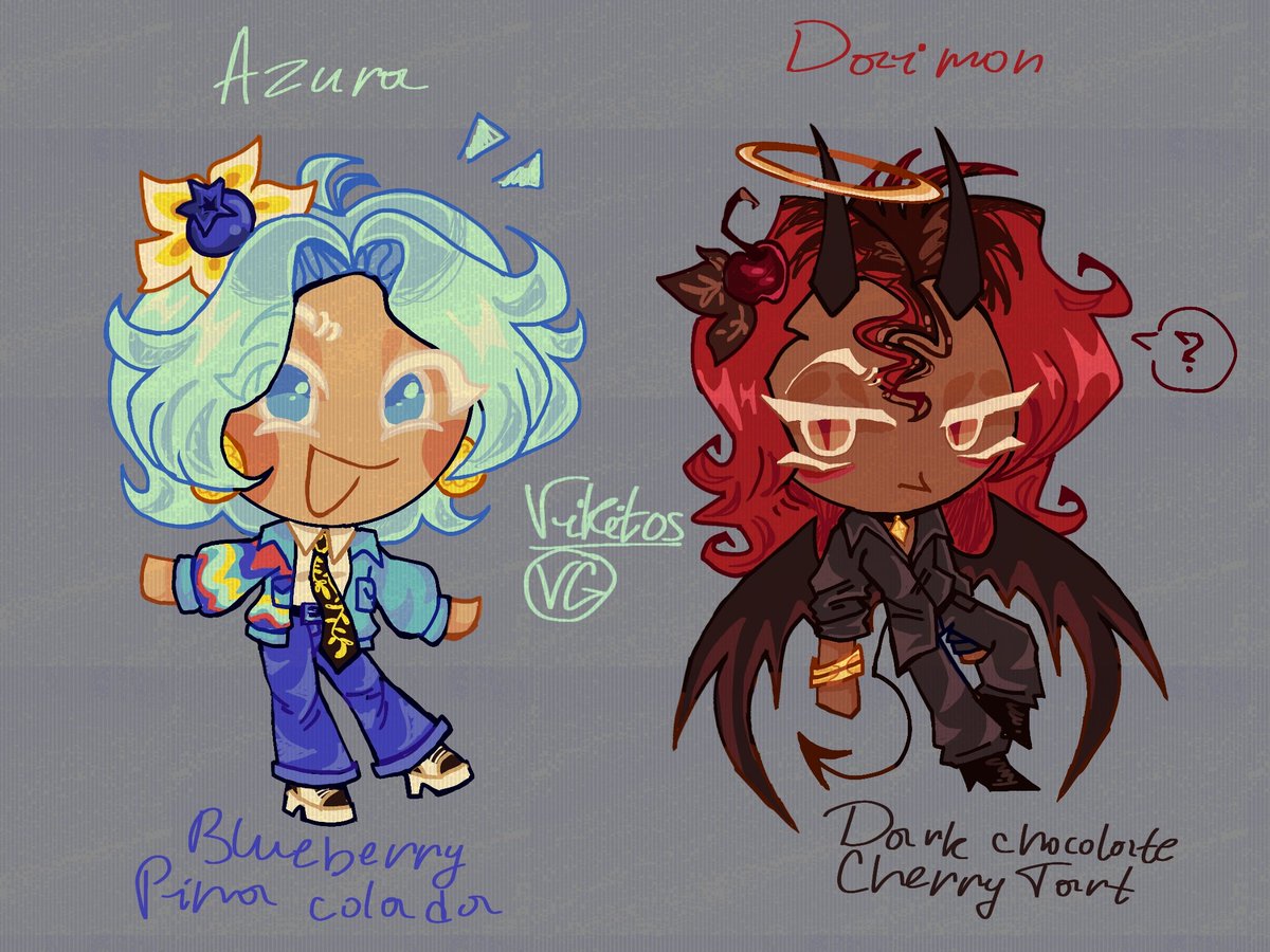 VicitosVG's tweet photo. My oc's In cookie run 🤙🏻
.
.
#cookierun #cookierunkingdom #cookierunoc #angeloc #demonoc #art #illustration‌‌ https://t.co/bdlWxQx7qz