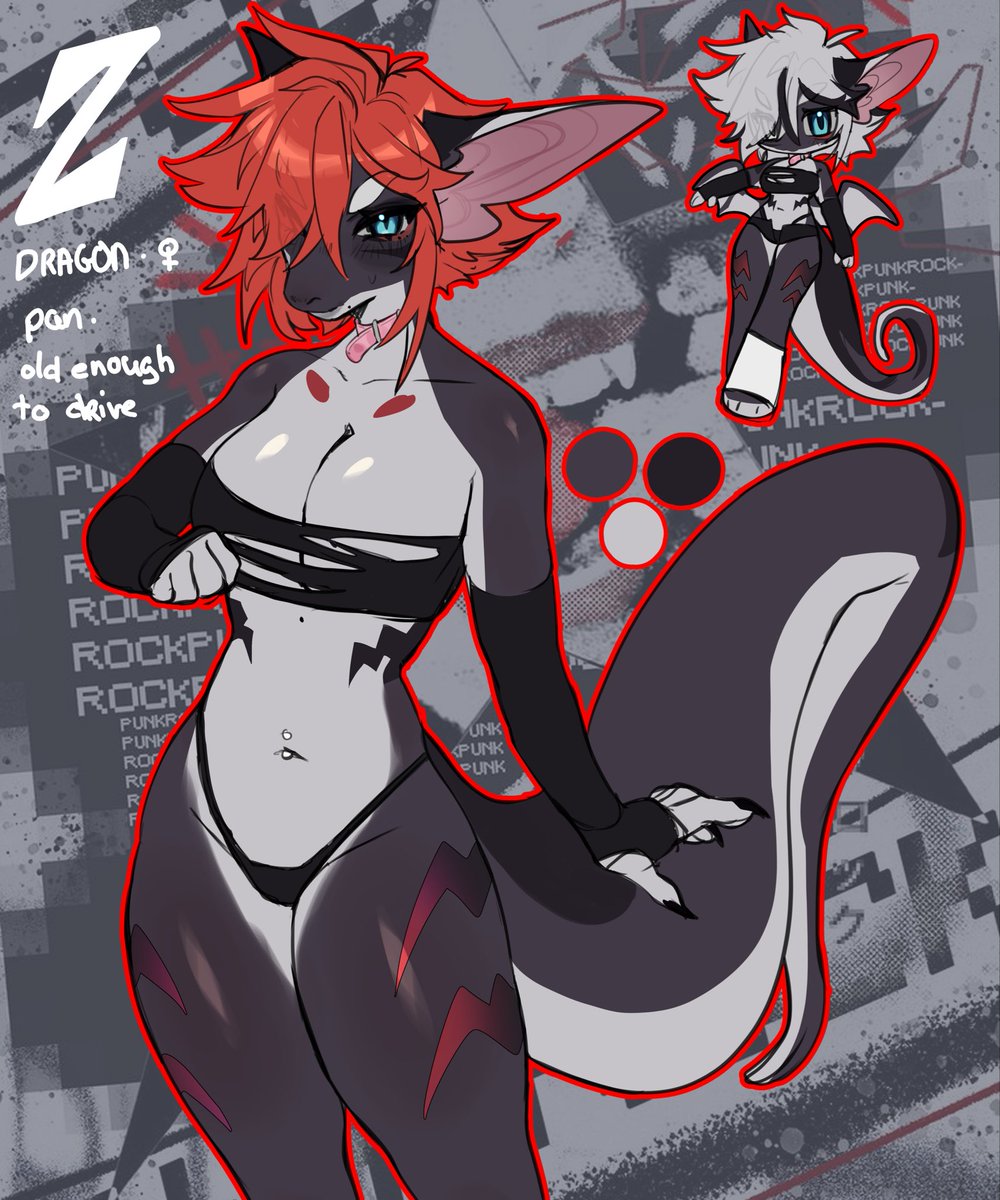 solemaru_'s tweet photo. ⚡️MEET THE FURSO⚡️
• Name is Z
• dragon | female | pan
=================
Love rock-metal

Allow: anything but gore and inflation festish
She single btw 😔 #mewfursart https://t.co/dKy2VAGSGm
