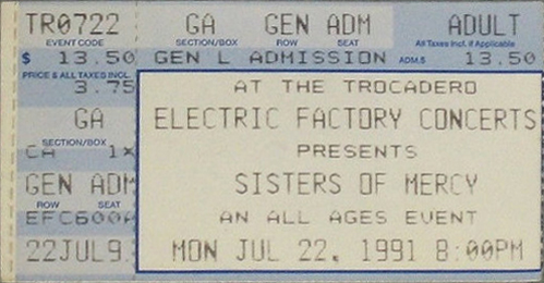 heartlandforum's tweet photo. #OTD in Sisters history:
Mon, 22nd Jul 1991
Philadelphia, USA, Trocadero
https://t.co/2AnmUv3p76
#sisters #reptile #tsom #sistersofmercy @tsomofficial https://t.co/CBLfyi041k