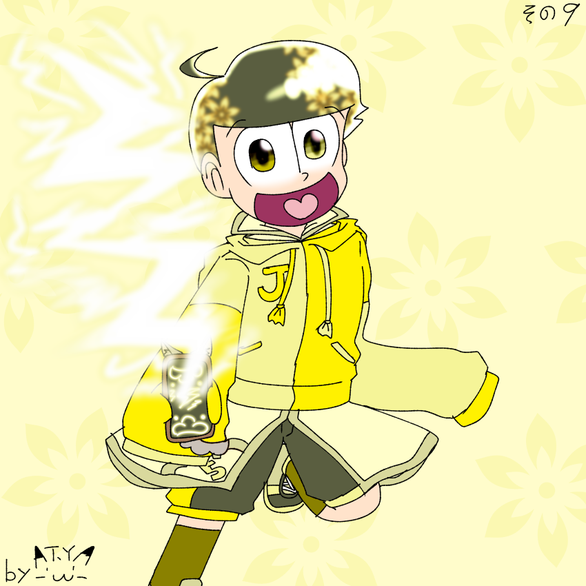 yamatake23's tweet photo. 反応の数だけ山野版派生な十四松を描く・リベンジ！
その７・けもみみパジャマ
その８・スチパン風魔法使い
その９・現代系魔法使い https://t.co/4WvWXtx7AH