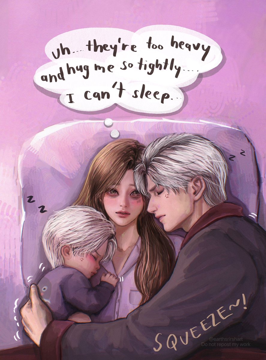 earthsrirshaart's tweet photo. They’re fighting over their mama even in their sleep 🥹 (more in the replies) https://t.co/vu14adp7wO