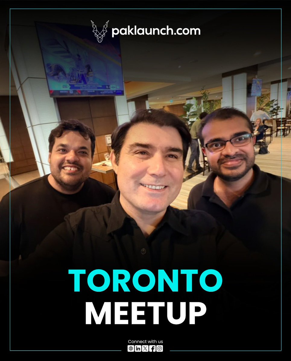 paklaunchdotcom's tweet photo. More moments from the Paklaunch Toronto Meetup 📸

From insightful conversations to new connections, it was an evening filled with collaboration, ideas, and opportunities. Thank you to everyone who joined us and helped make the meetup a success.

#Paklaunch #TorontoMeetup #Networking #StartupEcosystem #Innovation