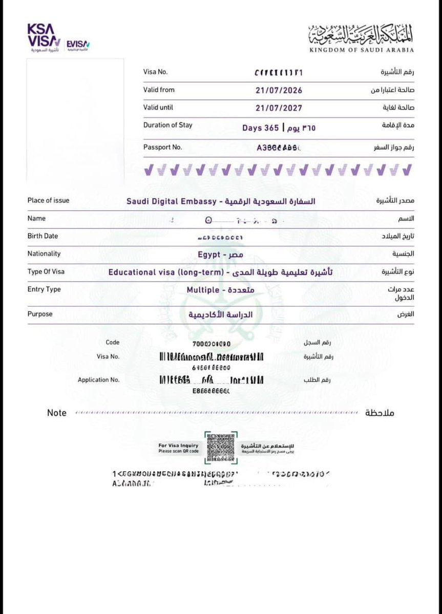 bafeez_'s tweet photo. 🚨 Update for Saudi Scholarship Applicants 🇸🇦

The Kingdom has started issuing long-term educational visas to scholarship recipients. 🎓✈️

If you’ve received your admission, keep checking your email and visa portal regularly for updates.

Congratulations to everyone who has reached this stage. Wishing you success on your academic journey! 📚🎉

Have questions about the application process, eligibility, or required documents?

💬 Ask me!

Share it!!📍

—TTP