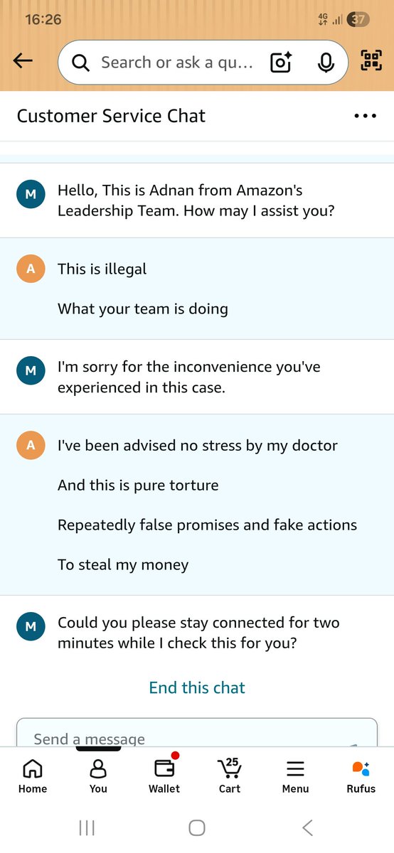 amitbiswal's tweet photo. @AmazonHelp @JeffBezos @amazonIN @amazon @nch1915 @timesofindia @ajassy @AmitAgarwal SEE MORE. I'M BEING DISMISSED.. THIS IS CAUSING MAJOR ANXIETY FOR ME. WHERE ARE YOUR ETHICS?? AMAZON https://t.co/nssZfrqM42