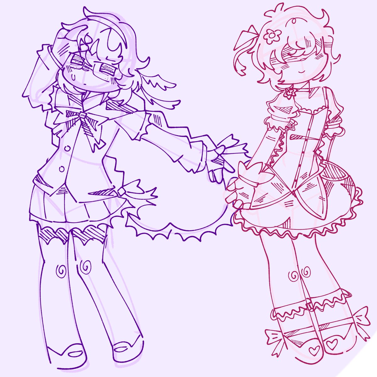 Qiesitop's tweet photo. #Forsaken #MadokaMagica 💜🩷 https://t.co/nngu0c57Ys