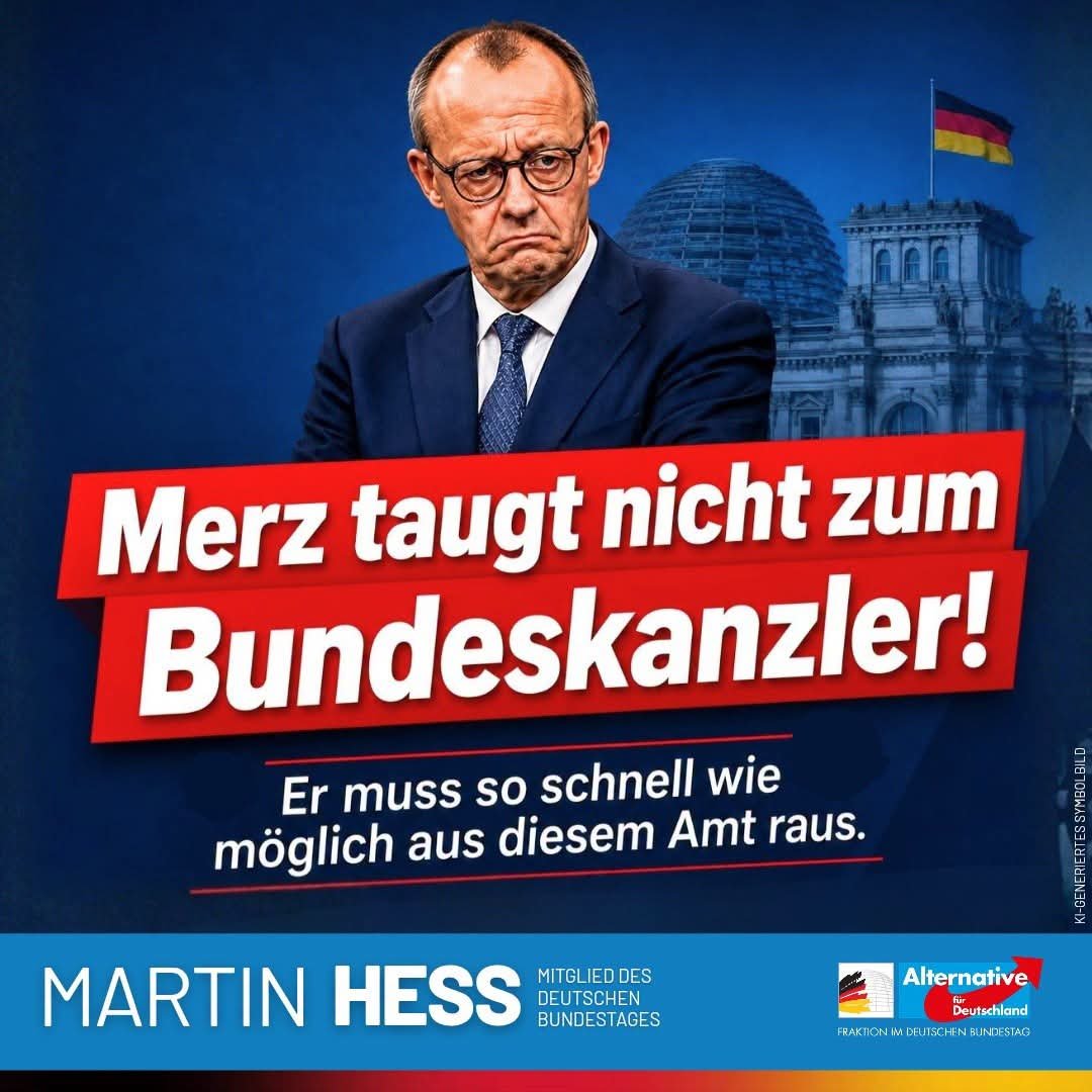 Martin_Hess_MdB's tweet photo. Merz kann es einfach nicht! https://t.co/jG7jX41InK