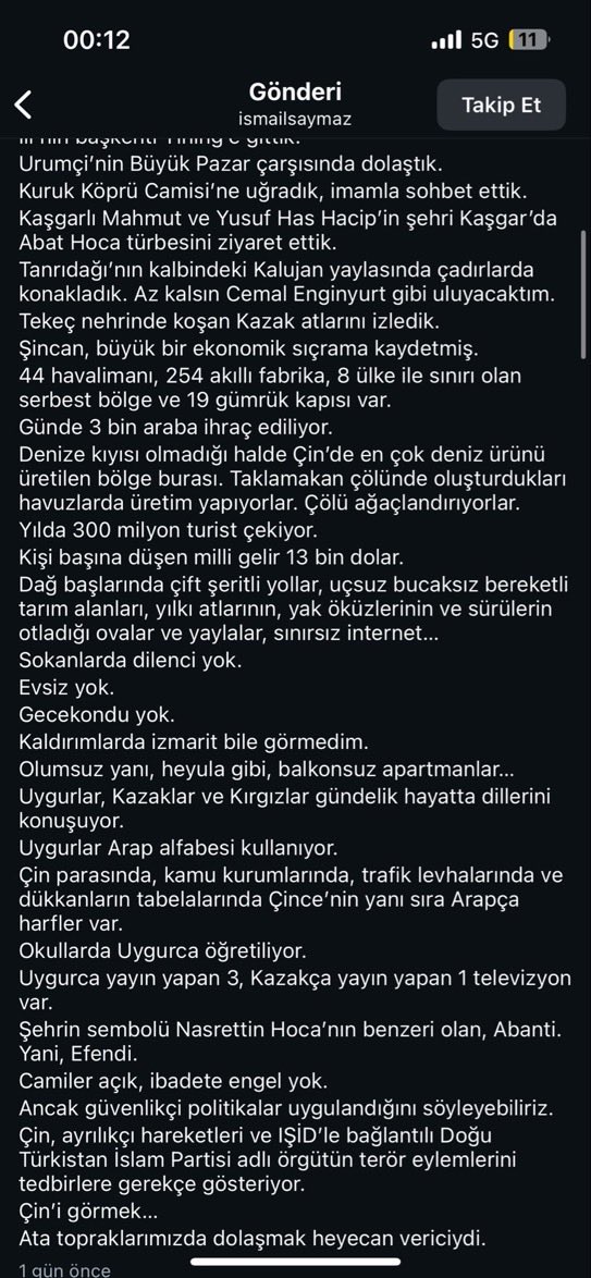 Uyghur_Report's tweet photo. Çin parasıyla Doğu Türkistan’a gidip, Çin tapınağı önünde poz veren İsmail Saymaz’dan Çin güzellemesi:

Her şey güllük gülistanlık
Okullarda Uygurca (Uygur Türkçesi) öğretiliyor
Camiler açık
İbadete engel yok https://t.co/gYD8Az6T6O