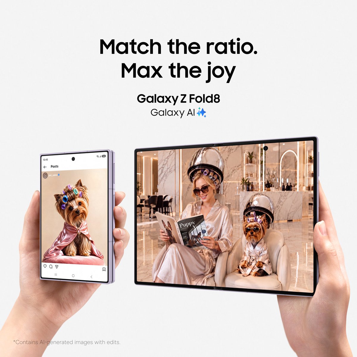 SamsungMobile's tweet photo. @CampusPuls4k Could this be your perfect fold?

The world's lightest fold, #GalaxyZFold8 is reimagined in an all-new shape to help you explore, create, and stay inspired 🚀

What would you do with it first? 👀

#GalaxyAI

Reply #stop to opt out. https://t.co/BuKdDu6buC