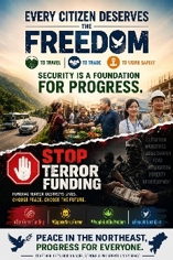 Dorjee_Khanduu's tweet photo. Every citizen deserves the freedom to travel, trade, and work safely. Security is a foundation for progress. #StopTerrorFunding #ExposeNarcoTerror #PeopleNotTheProblem #PeaceInNorthEast https://t.co/bcFbou5Pbr