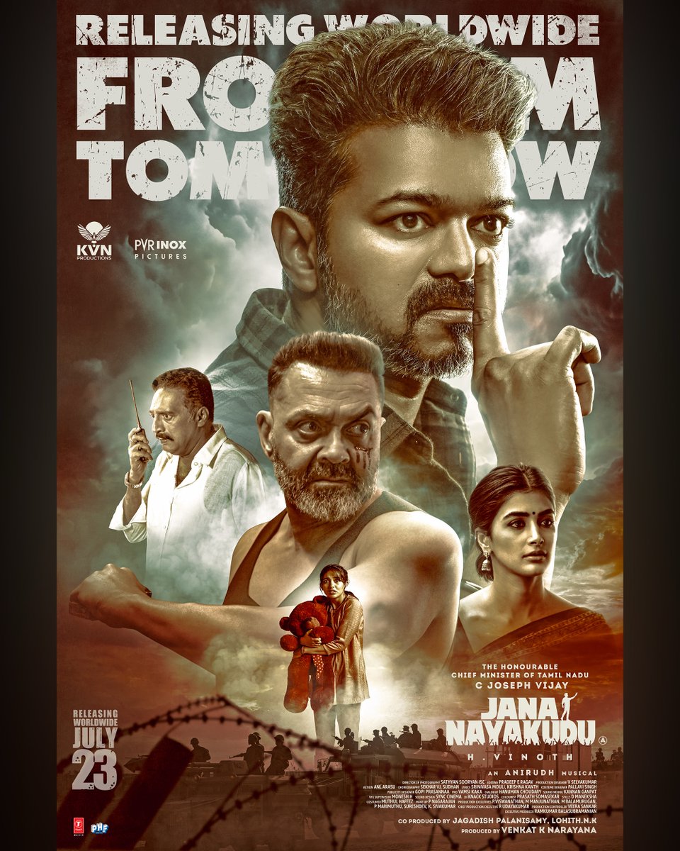manastarsdotcom's tweet photo. BLAST-U BLAST-U in theatres near you tomorrow 💥 #JanaNayaganFromTomorrow #JanaNayakuduFromTomorrow #JanNetaFromTomorrow https://t.co/4nXWGU1L1u