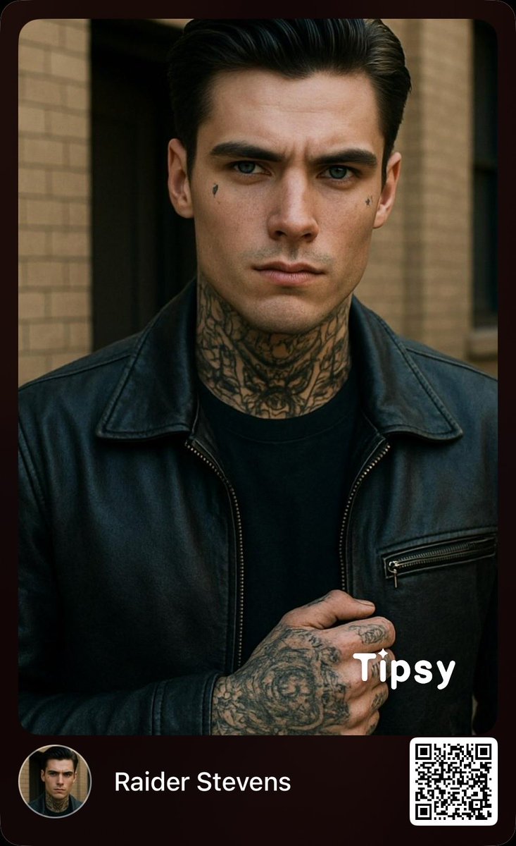 angelsbots's tweet photo. Raider Stevens, the bad boy next door. 
Talk to him now on @tipsy_chat 

If you’re new to the app, use my code for some free gems. 

G3Ths3nX

I'm having fun chatting with AI friends on Tipsy, come try it too~
https://t.co/W09a2hSEYb https://t.co/nUJgwJ6x24