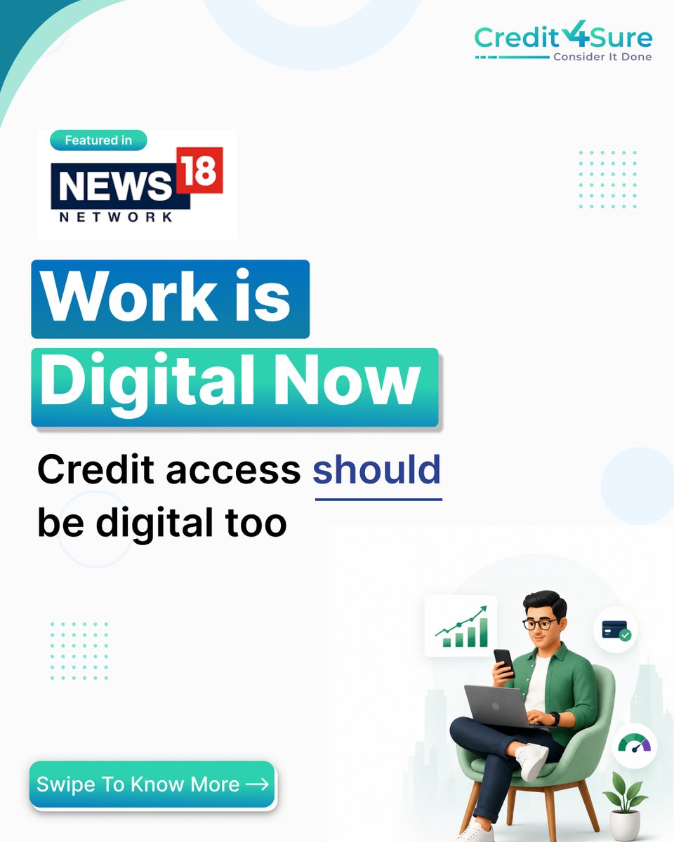 credit4sure_'s tweet photo. #Credit4Sure: @News18India
📖 Check out the full article.
https://t.co/Is1cLNB7Ho
#Credit4Sure #News18 #DigitalLending #FinTech #DigitalFinance #LoanApp https://t.co/PI0q4DG6cE