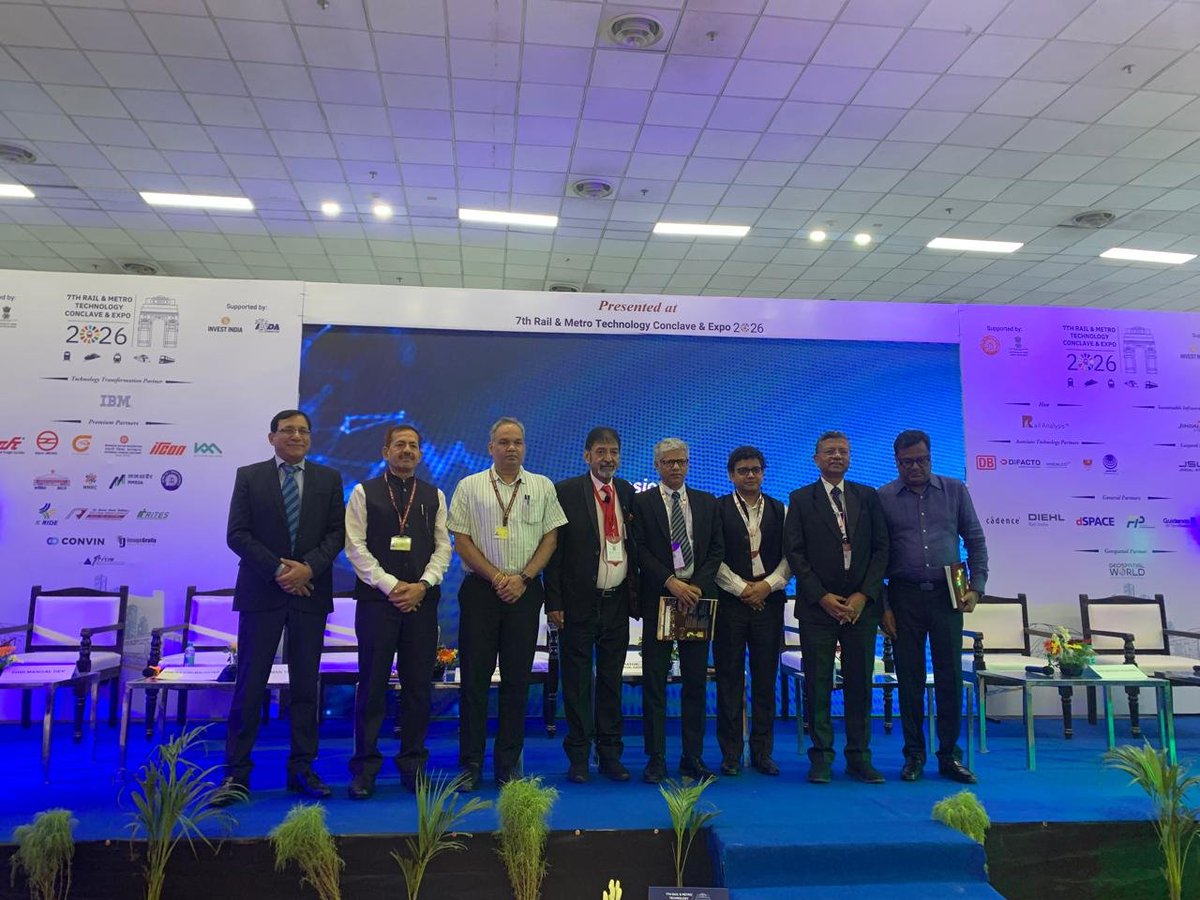 KridePrm's tweet photo. MD, KRIDE Highlights Indigenous Innovation and Advanced Technologies as Pillars of India's Future-Ready Railway Ecosystem

New Delhi, 22 July 2026: Shri Lakshman Singh, Managing Director, KRIDE, participated as a VIP panellist in the flagship session on "Strategic Indigenisation of Railway Projects in India: Building Global Competence in India" at the 7th Rail & Metro Technology Conclave & Expo 2026, held at Bharat Mandapam, New Delhi.

The high-level panel brought together eminent leaders from the railway and metro sector to deliberate on India's journey towards developing a globally competitive, technologically advanced, and self-reliant railway ecosystem in line with the vision of Viksit Bharat 2047.

During the discussion, MD, shared insights on the strategic progress of the Bengaluru Suburban Transport  Project (BSTP) and its seamless integration with Bengaluru's evolving multimodal transportation network. He highlighted how the project is poised to transform urban mobility by enhancing connectivity, reducing travel time, and promoting sustainable public transport.
The panel also deliberated on the transformative impact of Industry 4.0 technologies, including Artificial Intelligence (AI), Digital Twins, and the Internet of Things (IoT), on the future of railway infrastructure. Key themes included the widespread deployment of advanced signalling and train protection systems, the emergence of smart and integrated railway stations, predictive asset management, data-driven operations, and the development of climate-resilient infrastructure capable of meeting future mobility demands.

Addressing the gathering, Shri Lakshman Singh remarked:
"Technology is not the objective—people are. The true success of railway projects lies in making rail travel safer, more reliable, more comfortable, and more sustainable. By embracing indigenous innovation and advanced technologies, we are building a resilient, future-ready railway ecosystem that will drive India's growth and serve generations to come."

#KRIDE #BengaluruSuburbanRail #BSTP #RailAndMetroConclave2026 #IndianRailways #RailTech #UrbanMobility #MakeInIndia #AatmanirbharBharat #ViksitBharat2047 #AI #DigitalTwins #IoT #SustainableTransport #InfrastructureDevelopment