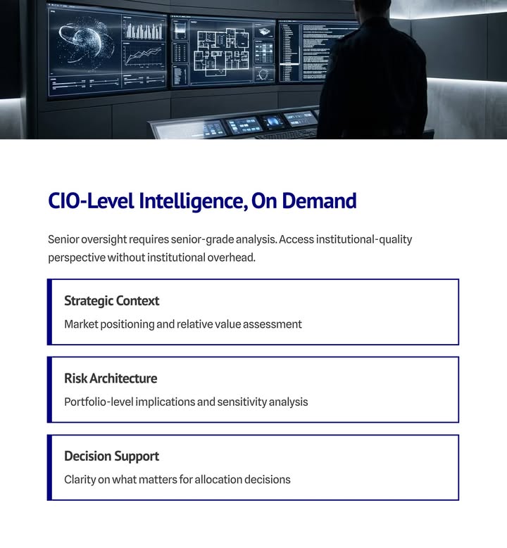srs_global's tweet photo. 💰 𝗖𝗮𝗽𝗶𝘁𝗮𝗹 𝗱𝗼𝗲𝘀𝗻’𝘁 𝘄𝗶𝗻.  𝗖𝗹𝗮𝗿𝗶𝘁𝘆 𝗱𝗼𝗲𝘀. 🔎 

𝘔𝘰𝘴𝘵 𝘪𝘯𝘷𝘦𝘴𝘵𝘮𝘦𝘯𝘵 𝘥𝘦𝘤𝘪𝘴𝘪𝘰𝘯𝘴 𝘢𝘳𝘦𝘯’𝘵 𝘤𝘰𝘯𝘴𝘵𝘳𝘢𝘪𝘯𝘦𝘥 𝘣𝘺 𝘰𝘱𝘱𝘰𝘳𝘵𝘶𝘯𝘪𝘵𝘺 𝘰𝘳 𝘢𝘤𝘤𝘦𝘴𝘴.

𝘛𝘩𝘦𝘺’𝘳𝘦 𝘤𝘰𝘯𝘴𝘵𝘳𝘢𝘪𝘯𝘦𝘥 𝘣𝘺 𝘪𝘯𝘵𝘦𝘳𝘱𝘳𝘦𝘵𝘢𝘵𝘪𝘰𝘯.

𝘛𝘩𝘦 𝘥𝘪𝘧𝘧𝘦𝘳𝘦𝘯𝘤𝘦 𝘣𝘦𝘵𝘸𝘦𝘦𝘯 𝘢 𝘨𝘰𝘰𝘥 𝘰𝘶𝘵𝘤𝘰𝘮𝘦 𝘢𝘯𝘥 𝘢 𝘨𝘳𝘦𝘢𝘵 𝘰𝘯𝘦 𝘪𝘴 𝘳𝘢𝘳𝘦𝘭𝘺 𝘮𝘰𝘳𝘦 𝘥𝘢𝘵𝘢.
𝘐𝘵’𝘴 𝘴𝘩𝘢𝘳𝘱𝘦𝘳 𝘧𝘳𝘢𝘮𝘪𝘯𝘨, 𝘪𝘯𝘥𝘦𝘱𝘦𝘯𝘥𝘦𝘯𝘵 𝘱𝘦𝘳𝘴𝘱𝘦𝘤𝘵𝘪𝘷𝘦, 𝘢𝘯𝘥 𝘥𝘪𝘴𝘤𝘪𝘱𝘭𝘪𝘯𝘦𝘥 𝘵𝘩𝘪𝘯𝘬𝘪𝘯𝘨 𝘢𝘵 𝘵𝘩𝘦 𝘮𝘢𝘳𝘨𝘪𝘯.

𝗧𝗵𝗮𝘁 𝗳𝗶𝗻𝗮𝗹 𝗹𝗮𝘆𝗲𝗿 — 𝘁𝗵𝗲 𝗹𝗮𝘀𝘁 𝟱% — 𝗶𝘀 𝘄𝗵𝗲𝗿𝗲:
⚠️ 𝖱𝗂𝗌𝗄 𝖻𝖾𝖼𝗈𝗆𝖾𝗌 𝗏𝗂𝗌𝗂𝖻𝗅𝖾
📈 𝖴𝗉𝗌𝗂𝖽𝖾 𝖻𝖾𝖼𝗈𝗆𝖾𝗌 𝗅𝖾𝗀𝗂𝖻𝗅𝖾

𝙏𝙝𝙞𝙨 𝙞𝙨 𝙬𝙝𝙚𝙧𝙚 "𝙨𝙩𝙧𝙖𝙩𝙚𝙜𝙞𝙘 𝙠𝙣𝙤𝙬𝙡𝙚𝙙𝙜𝙚" 𝙢𝙖𝙩𝙩𝙚𝙧𝙨:
🔍 𝖲𝗍𝗋𝖾𝗌𝗌-𝗍𝖾𝗌𝗍𝗂𝗇𝗀 𝖺𝗌𝗌𝗎𝗆𝗉𝗍𝗂𝗈𝗇𝗌
⚖️ 𝖢𝗅𝖺𝗋𝗂𝖿𝗒𝗂𝗇𝗀 𝖺𝗌𝗒𝗆𝗆𝖾𝗍𝗋𝗒
🧠 𝖲𝗍𝗋𝖾𝗇𝗀𝗍𝗁𝖾𝗇𝗂𝗇𝗀 𝖼𝗈𝗇𝗏𝗂𝖼𝗍𝗂𝗈𝗇 𝖻𝖾𝖿𝗈𝗋𝖾 𝖼𝖺𝗉𝗂𝗍𝖺𝗅 𝗂𝗌 𝖼𝗈𝗆𝗆𝗂𝗍𝗍𝖾𝖽

𝖥𝗋𝗈𝗆 🌍 𝗉𝗎𝖻𝗅𝗂𝖼 𝗆𝖺𝗋𝗄𝖾𝗍𝗌 𝗍𝗈 🔒 𝗉𝗋𝗂𝗏𝖺𝗍𝖾 𝗂𝗇𝗏𝖾𝗌𝗍𝗆𝖾𝗇𝗍𝗌 — 𝖺𝗇𝖽 𝖿𝗋𝗈𝗆 𝖽𝖾𝖺𝗅 𝖾𝗏𝖺𝗅𝗎𝖺𝗍𝗂𝗈𝗇 𝗍𝗈 🏛️ 𝖨𝗇𝗏𝖾𝗌𝗍𝗆𝖾𝗇𝗍 - 𝖯𝗈𝗋𝗍𝖿𝗈𝗅𝗂𝗈 𝖢𝗈𝗆𝗆𝗂𝗍𝗍𝖾𝖾 𝖽𝗂𝗌𝖼𝗎𝗌𝗌𝗂𝗈𝗇 — 𝖼𝗅𝖺𝗋𝗂𝗍𝗒 𝗂𝗌 𝗇𝗈𝗍 𝖺 “𝗇𝗂𝖼𝖾 𝗍𝗈 𝗁𝖺𝗏𝖾.”

🚪 𝖨𝗍’𝗌 𝗍𝗁𝖾 𝖿𝗂𝗇𝖺𝗅 𝗀𝖺𝗍𝖾.

—
𝖶𝖾 𝗐𝗈𝗋𝗄 𝗐𝗂𝗍𝗁 "𝙞𝙣𝙨𝙩𝙞𝙩𝙪𝙩𝙞𝙤𝙣𝙖𝙡-𝙜𝙧𝙖𝙙𝙚 𝙞𝙣𝙫𝙚𝙨𝙩𝙤𝙧𝙨" 𝗂𝗇𝖼𝗅𝗎𝖽𝗂𝗇𝗀:
🏦 𝖯𝖤 & 𝗆𝗎𝗅𝗍𝗂-𝗌𝗍𝗋𝖺𝗍𝖾𝗀𝗒 𝖿𝗎𝗇𝖽𝗌
📊 𝖧𝖾𝖽𝗀𝖾 𝖿𝗎𝗇𝖽𝗌
🏠 𝖲𝗂𝗇𝗀𝗅𝖾 𝖿𝖺𝗆𝗂𝗅𝗒 𝗈𝖿𝖿𝗂𝖼𝖾𝗌
🏛️ 𝖯𝗋𝗂𝗏𝖺𝗍𝖾 𝖻𝖺𝗇𝗄𝗌 & 𝖤𝖠𝖬𝗌
🔁 𝖳𝗋𝖺𝗇𝗌𝖿𝗈𝗋𝗆𝖺𝗍𝗂𝗈𝗇 𝗍𝖾𝖺𝗆𝗌 & 𝗌𝗍𝗋𝖺𝗍𝖾𝗀𝗂𝖼 𝖺𝖼𝗊𝗎𝗂𝗋𝖾𝗋𝗌

𝖠𝗅𝗅 𝗐𝗁𝗈 𝗏𝖺𝗅𝗎𝖾 𝖽𝖾𝖼𝗂𝗌𝗂𝗈𝗇-𝗀𝗋𝖺𝖽𝖾, 𝗂𝗇𝖽𝗎𝗌𝗍𝗋𝗒-𝗋𝖾𝖼𝗈𝗀𝗇𝗂𝗓𝖾𝖽 𝗂𝗇𝗌𝗂𝗀𝗁𝗍 𝗈𝗏𝖾𝗋 𝗇𝗈𝗂𝗌𝖾.

📩 𝖣𝖬 𝖿𝗈𝗋 𝖺 𝗆𝖾𝖾𝗍𝗂𝗇𝗀 𝗈𝗋 𝗆𝗈𝗋𝖾 𝗂𝗇𝖿𝗈𝗋𝗆𝖺𝗍𝗂𝗈𝗇.

𝗢𝘂𝗿 𝘀𝘂𝗰𝗰𝗲𝘀𝘀 𝗶𝘀 𝗱𝗲𝗳𝗶𝗻𝗲𝗱 𝗯𝘆 𝗱𝗶𝘀𝗰𝗿𝗲𝘁𝗶𝗼𝗻 — 𝗮𝗻𝗱 𝘆𝗼𝘂𝗿 𝗼𝗽𝘁𝗶𝗺𝗶𝘀𝗮𝘁𝗶𝗼𝗻.