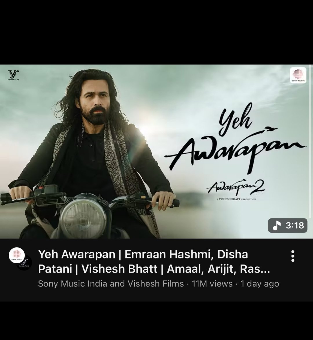 Sad87987's tweet photo. Kyun shor main dhundta hai yeh dil khaalipan
 
Yeh Awarapan
Yeh Awarapan#AmaalMallik https://t.co/WlWsJj6aYC