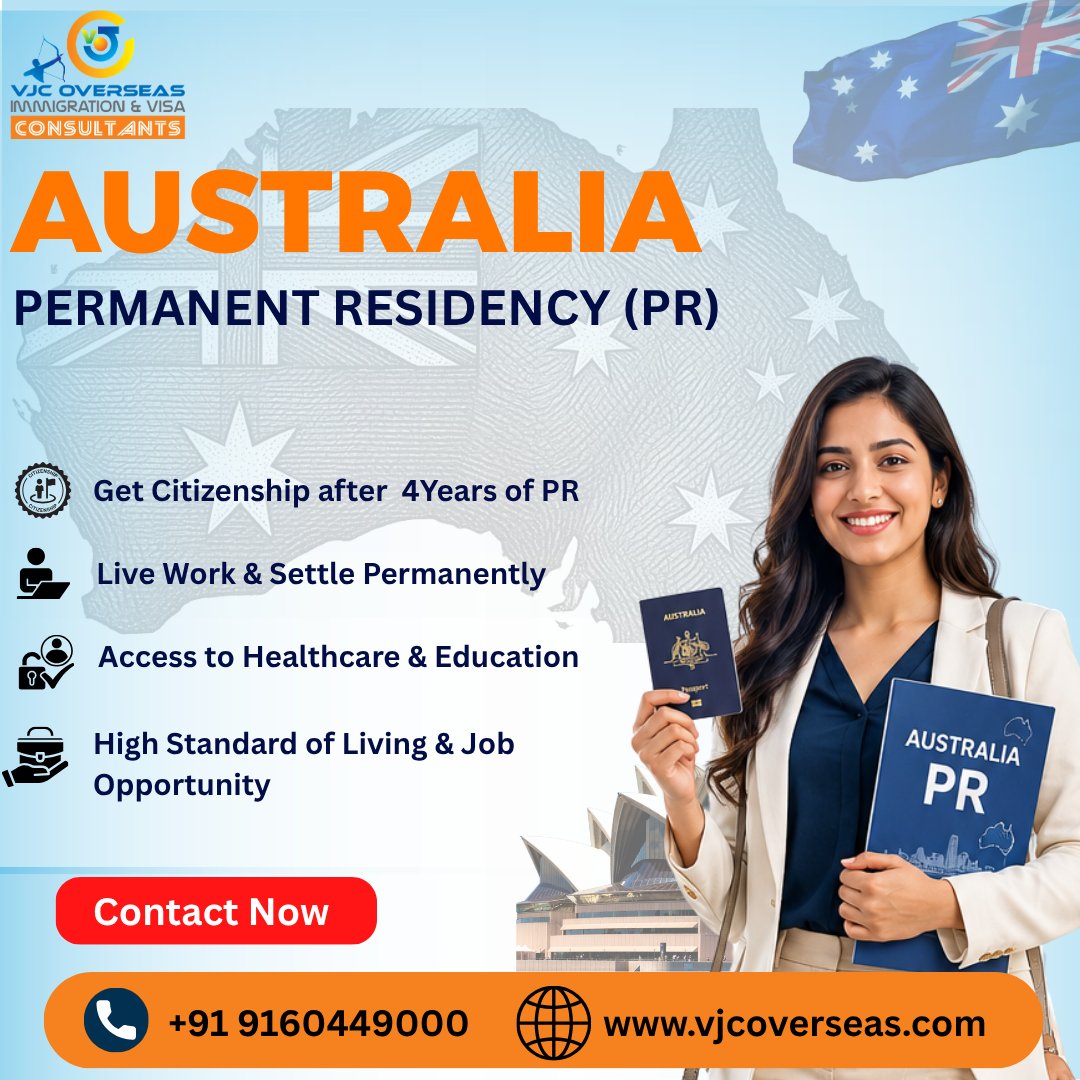 VJCOVERSEAS's tweet photo. Dreaming of a life in Australia?
Make it real with Permanent Residency (PR)
Your global journey starts here!
+91 9160449000
https://t.co/HzxI2I3Y9V
๐ Contact us today & take the first step toward your Australian dream!
#AustraliaPR #StudyAbroad #WorkAbroad #Immigration https://t.co/y3kWfsVDuT