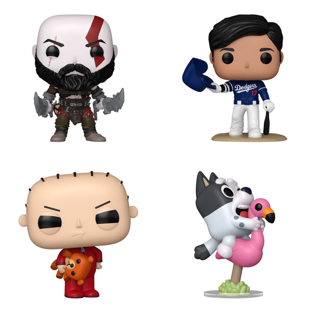 DisTrackers's tweet photo. New Pops are in stock at Funko!
.
https://t.co/w3AmUpr7YX
.
#Ad #GodofWar #Funko #FunkoPop #Baseball https://t.co/4uyG9HQyQg