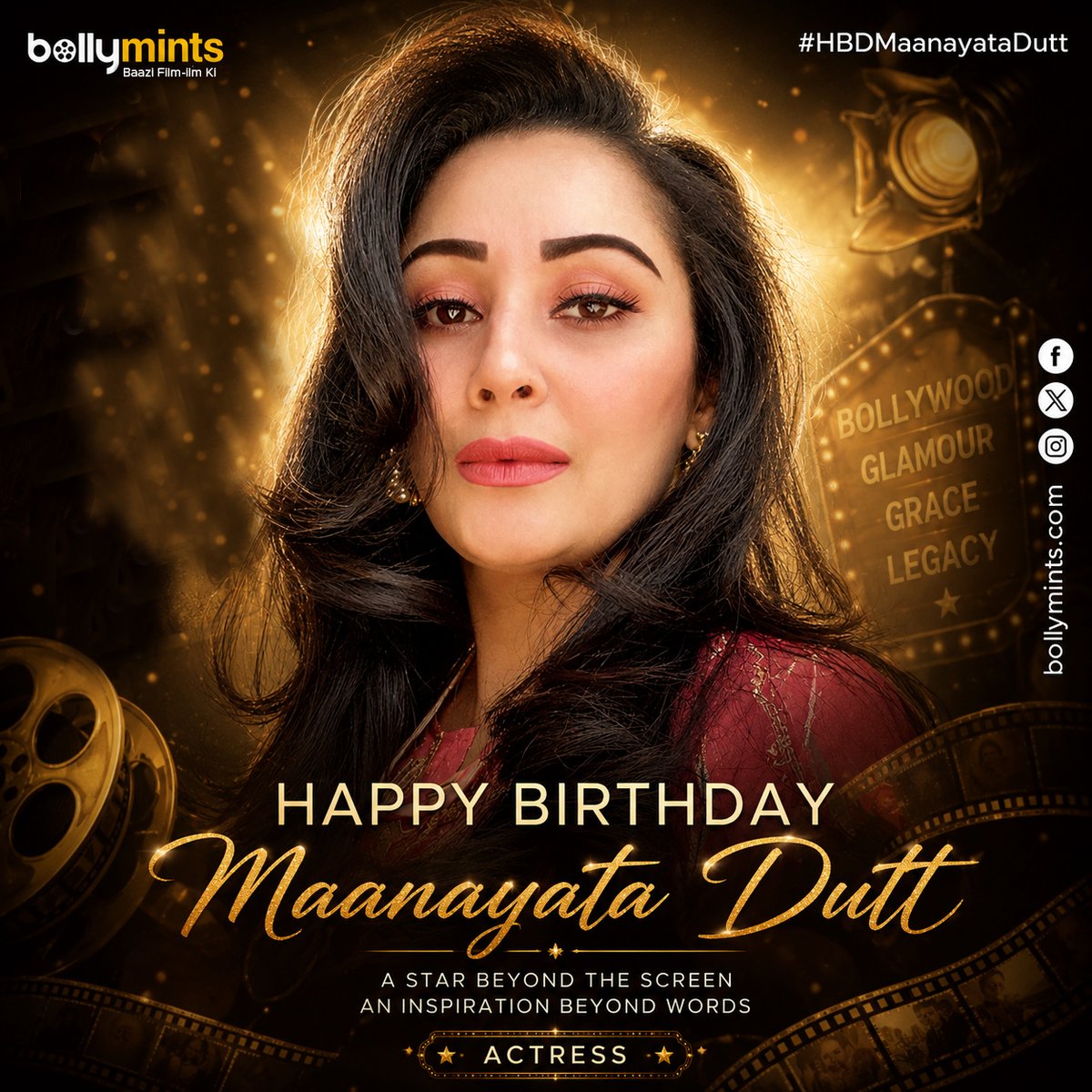 BollyMints's tweet photo. Wishing A Very Happy Birthday To Actress #MaanayataDutt !
#HBDMaanayataDutt #HappyBirthdayMaanayataDutt #ManyataDutt https://t.co/iPscfspddb