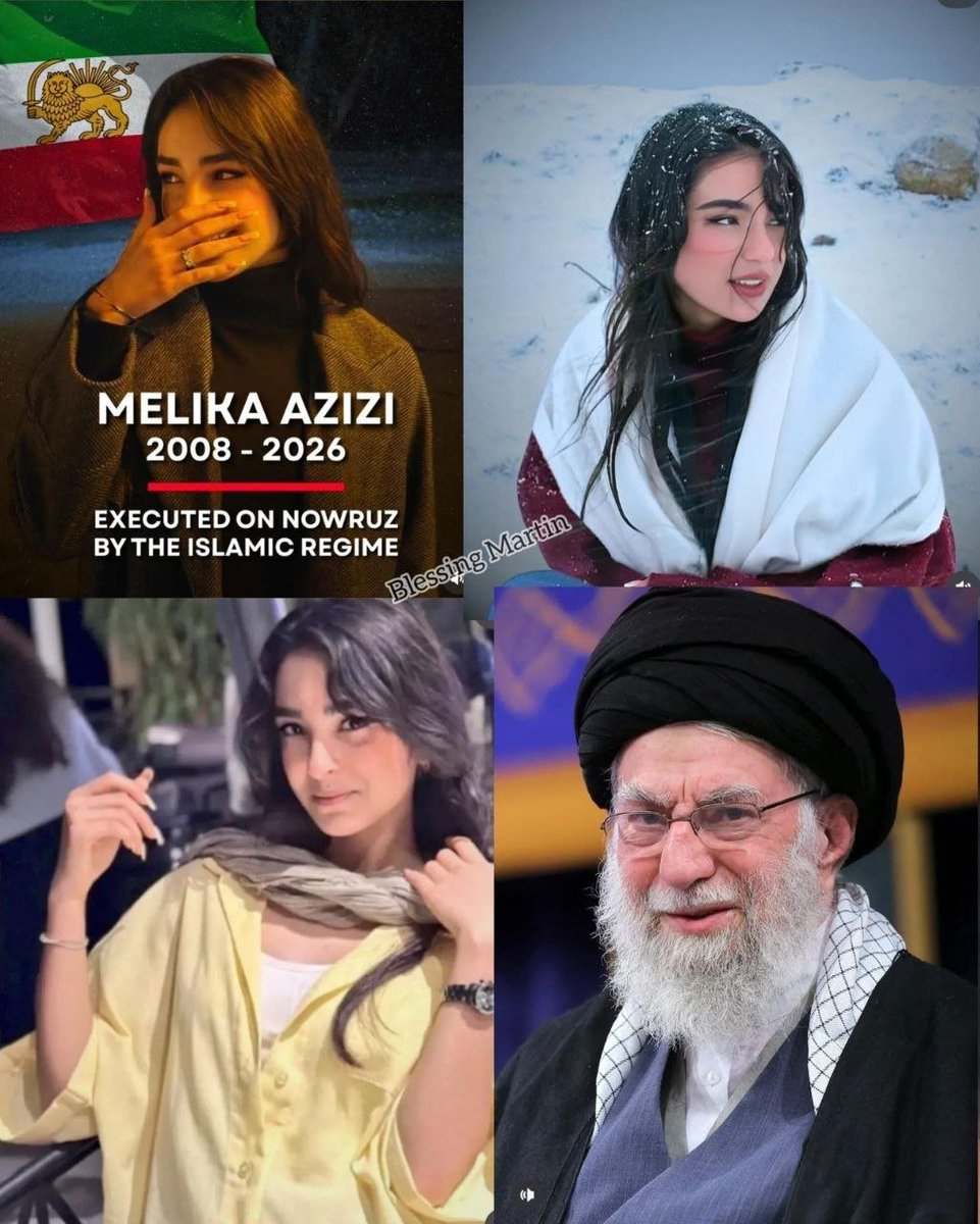 Marianasoux's tweet photo. De executie of Melika Azizi (18) vermoord door het regime 🕯️
En de EU denkt aan het boycotten van Israel want..... https://t.co/Ib21GsIEFk