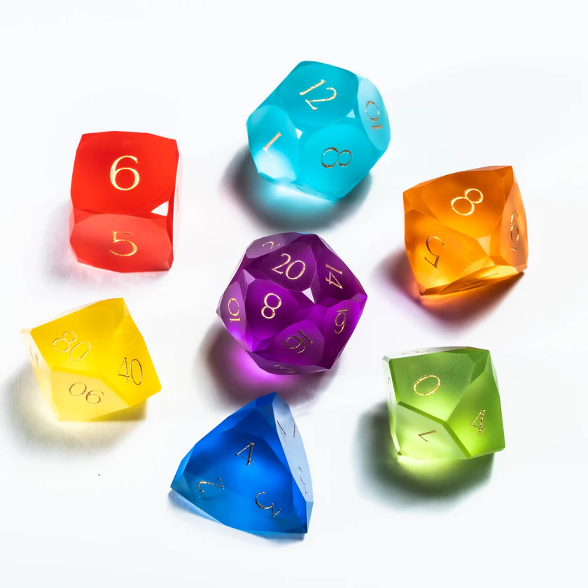 urwizards's tweet photo. The party said bring snacks.
We may have misunderstood.
Forbidden candy dice are here. 
Which one are you choosing?

#dnddice #ttrpgdice #dicegoblin #dungeonsanddragons #resindice #dicecollection #tabletoprpg https://t.co/fVUucIUoVK