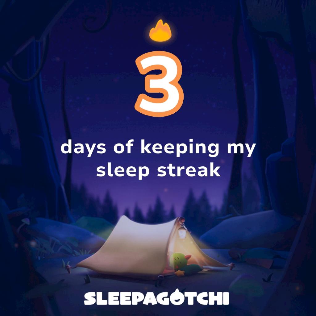 tomcrypto27000's tweet photo. Got a sleep streak and vSLEEP!
Join me on Sleepagotchi.
https://t.co/jT9mRAuq7E https://t.co/D44B5mGijb