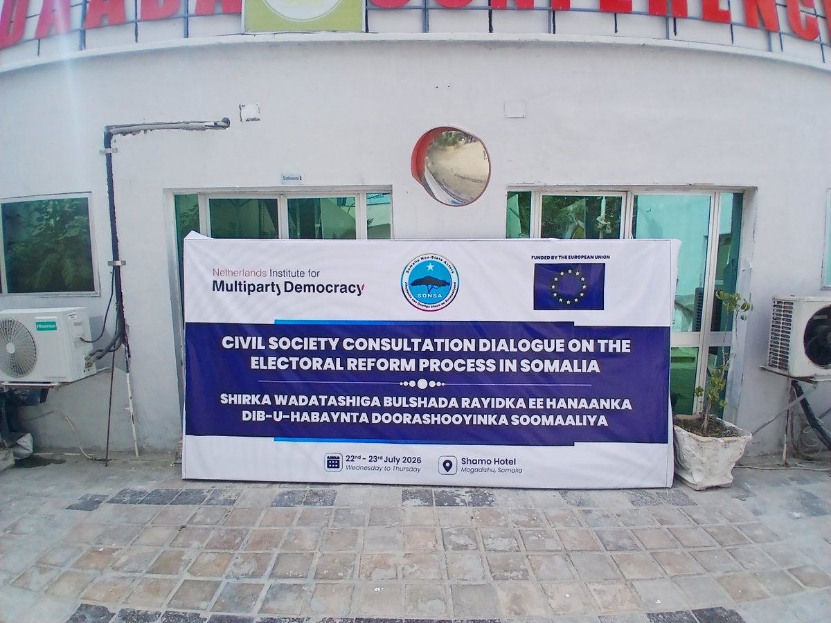 YasinAhmed26912's tweet photo. I am honored to participate in the Civil Society Consultation Dialogue on the Electoral Reform Process in Somalia,
#ElectoralReform #Somalia #CivilSociety #Democracy #GoodGovernance #SONSA #NIMD #EuropeanUnion https://t.co/qJwWiD6Y22