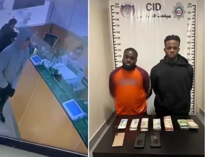 NigeriaStories's tweet photo. JUST IN: A court in Kuwait has convicted and sentenced two unnamed Nigerians to seven years in prison for their involvement in an armed robbery at a money exchange office in Mahboula, located in the country’s southern district. https://t.co/5yp1LtWjD3