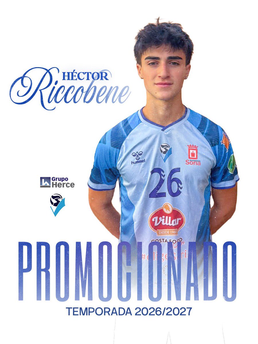 rioduerovoley's tweet photo. ¡LA CANTERA VUELVE A PROTAGONIZAR EL FUTURO! 🩵🏐

Héctor Riccobene asciende a tiempo completo al primer equipo como líbero, y Yago Martínez se suma a la dinámica celeste. ¡El talento de la base llega arriba! https://t.co/u0a64797G1