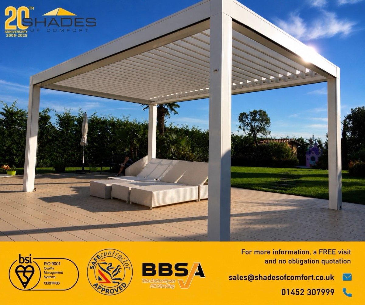 shadesofcomfort's tweet photo. Transform the way you live, work and relax with premium shading solutions from #ShadesofComfort.
From #awnings and #pergolas to blinds and giant umbrellas, we’ve been creating beautiful spaces since 2005!
🌐 https://t.co/PdkvM1xuHn
#OutdoorLiving #Blinds #ShadeSolutions https://t.co/pCQP0ShJlI