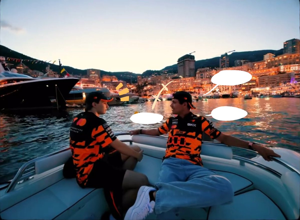 mclarenCYFC's tweet photo. #landoscar #landonorris #oscarpiastri 
Some memories of Monaco https://t.co/fnNu9uuUSD