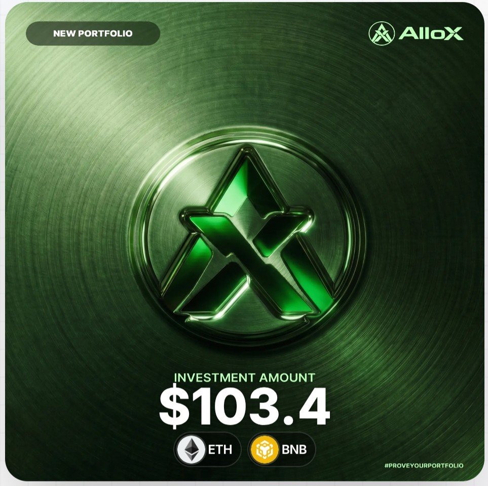 mayog248's tweet photo. My portfolio $103.4 live on @alloxdotai
Super proud to be in the #ProveYourPortfolio movement.

 Just getting started and the energy feels electric and Shocking 💪 

Let’s build something legendary together 🚀 #AlloX https://t.co/BB3BcpK31k