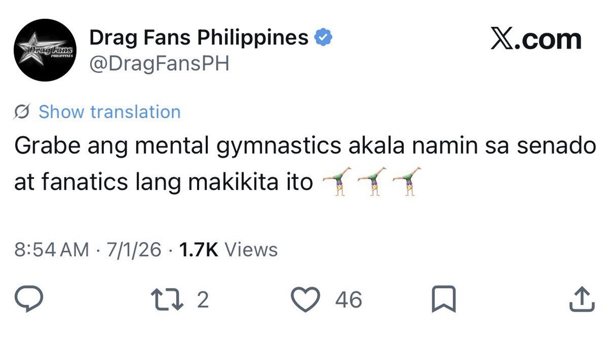 TaylorStan1989's tweet photo. @DragFansPH This you when u happily canceled angel or any other queen outside playhouse?

Infairness napaka obvious na may pinapanigan kayo @DragFansPH 😍 magkano kubra nyo kay mayor? https://t.co/G8yJhHGgWh