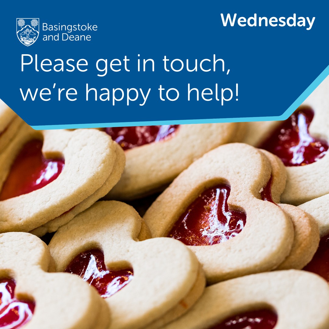 BasingstokeGov's tweet photo. Happy Wednesday everyone, we’re halfway through the week! Get in touch if we can help. https://t.co/aDVyEpPeDw