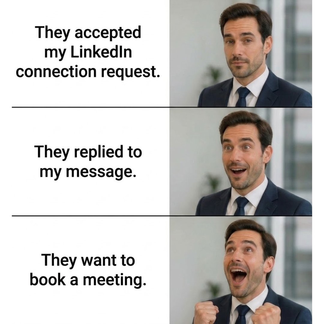 vtigercrm's tweet photo. The real conversion journey: from a simple connection to a concrete meeting. 
True leadership in digital sales means moving past the initial ‘Accept’ to earning a seat at the table. It is about understanding that real relationships still drive real business.
#Sales #B2BGrowth https://t.co/40k6m4KaeN