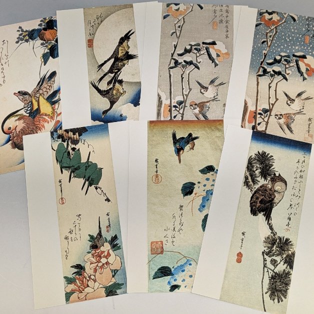 bibliopoly's tweet photo. #三重県立美術館 で開催されている #ロックフェラー・コレクション花鳥版画展 も今週末までです。
画像は歌川広重の作品です。
⇒ https://t.co/xQ1puSaQBD
#浮世絵　#ポストカード https://t.co/GqQqqq6IGD