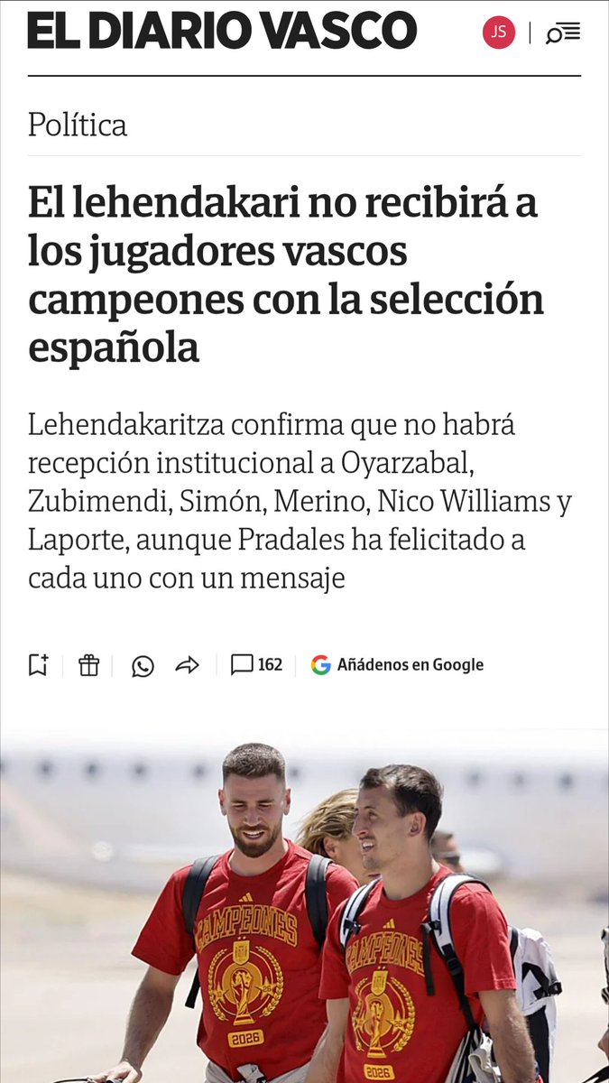Muriellarrea's tweet photo. El Lehendakari tiene tantos complejos, que le impiden hacer su trabajo, representando a todos los vascos.

Si te sientes vasco y además, español, no mereces el reconocimiento de Pradales.

Nos ningunea. Se equivoca. Cada vez somos más. 

Vamossssssssssss..!!! https://t.co/lQ6XsVQolz