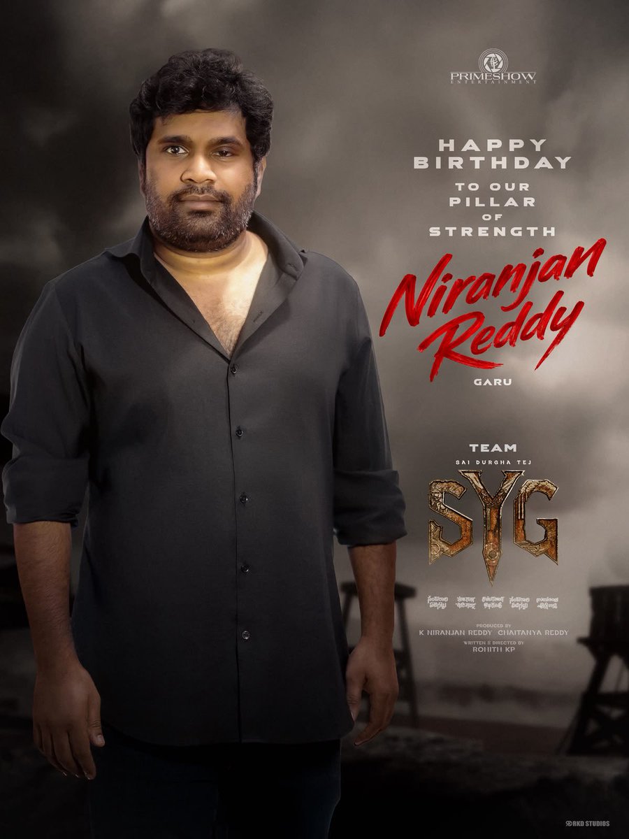 sekartweets's tweet photo. Team #SambaralaYetiGattu wishes
Producer @Niran_Reddy garu a very Happy Birthday
Mega Supreme Hero @IamSaiDharamTej
@rohithkp_dir @AishuL_ @Chaitanyaniran @AJANEESHB @NawinVK @rkdstudios @Primeshowtweets #SYGMovie #SYG https://t.co/gEDw3knUDh