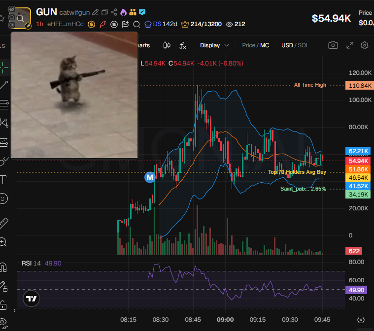 badattrading_'s tweet photo. $GUN (CA eHFE2DFAx11Uc2WboXq8FBuqoqGEkBMv6MYdFVjmHCc) doesn't have snipers and insiders per devsnightmare. Sebastian is a top holder.

Bubblemap is clean. CEX cluster has 61.6%, Binance funded wallets have 18.8%, Coinbase 18.8%, Moonpay 11.1%, OKX 7.8%, Mexc 6.8%, Kucoin 5.1%, Bybit 4.2%, Gate 2.9%, bingX 2.6%, Bitget 1.5%.

Top 70 holders have 70%, top 10 have 19.3%, 820 holders with an average bag at $70. Nfa