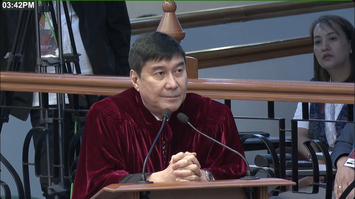 PhilippineStar's tweet photo. 'NAKAKAHALATA NA KAMI AH'

Senator-Judge Raffy Tulfo expressed frustration over time allocations during proceedings, arguing that it is unfair for the minority bloc to receive more speaking time than the majority.

"Nakakahalata na kami ah," he said during the ninth day of Vice President Sara Duterte's impeachment trial on Wednesday. 

Tulfo argued that other senator-judges are allowed to exceed their time limit of two minutes. (Screenshots/Senate)

LIVE: https://t.co/FiGDFiaQMS