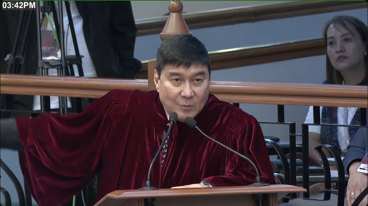 PhilippineStar's tweet photo. 'NAKAKAHALATA NA KAMI AH'

Senator-Judge Raffy Tulfo expressed frustration over time allocations during proceedings, arguing that it is unfair for the minority bloc to receive more speaking time than the majority.

"Nakakahalata na kami ah," he said during the ninth day of Vice President Sara Duterte's impeachment trial on Wednesday. 

Tulfo argued that other senator-judges are allowed to exceed their time limit of two minutes. (Screenshots/Senate)

LIVE: https://t.co/FiGDFiaQMS