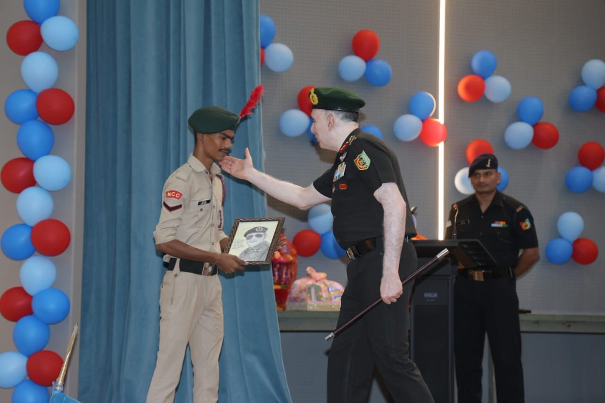 UPDTENCC's tweet photo. Maj Gen Gaurav Gautam, VSM, Additional Director General, NCC Directorate (Uttar Pradesh) visited the NCC units in Moradabad on 21 Jul 2026. The General Officer addressed the NCC Cadets of 9 UP (Girls) Battalion, 23 UP Battalion and 24 UP Battalion at Panchayat Bhawan. The event included overview of NCC activities in Moradabad followed by cultural programme by NCC cadets. Alongwith Brig Amit Uniyal, Commander NCC Group HQ, Bareilly, Offrs of Moradabad NCC units, 400 NCC cadets , 25 Associate NCC Officers and 40 permanent instructors from Army participated in the event.
@CMOfficeUP @ChiefSecyUP @dgpup @HQ_DG_NCC @suryacommand @ProDefLko