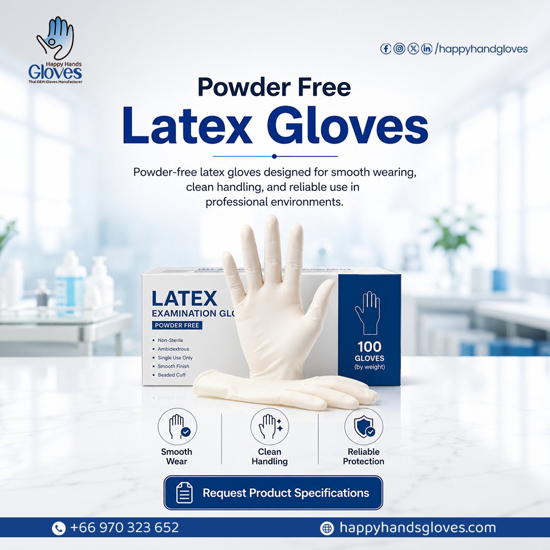 HappyHandGlove's tweet photo. Looking for a reliable OEM partner for private-label latex examination gloves?

We offer custom packaging, bulk supply, consistent quality, and dependable production support.

👉 Explore our range : https://t.co/wqYf78HCMN

#HappyHandsGloves #OEMGloves #PrivateLabelGloves https://t.co/3eWYpOYONM
