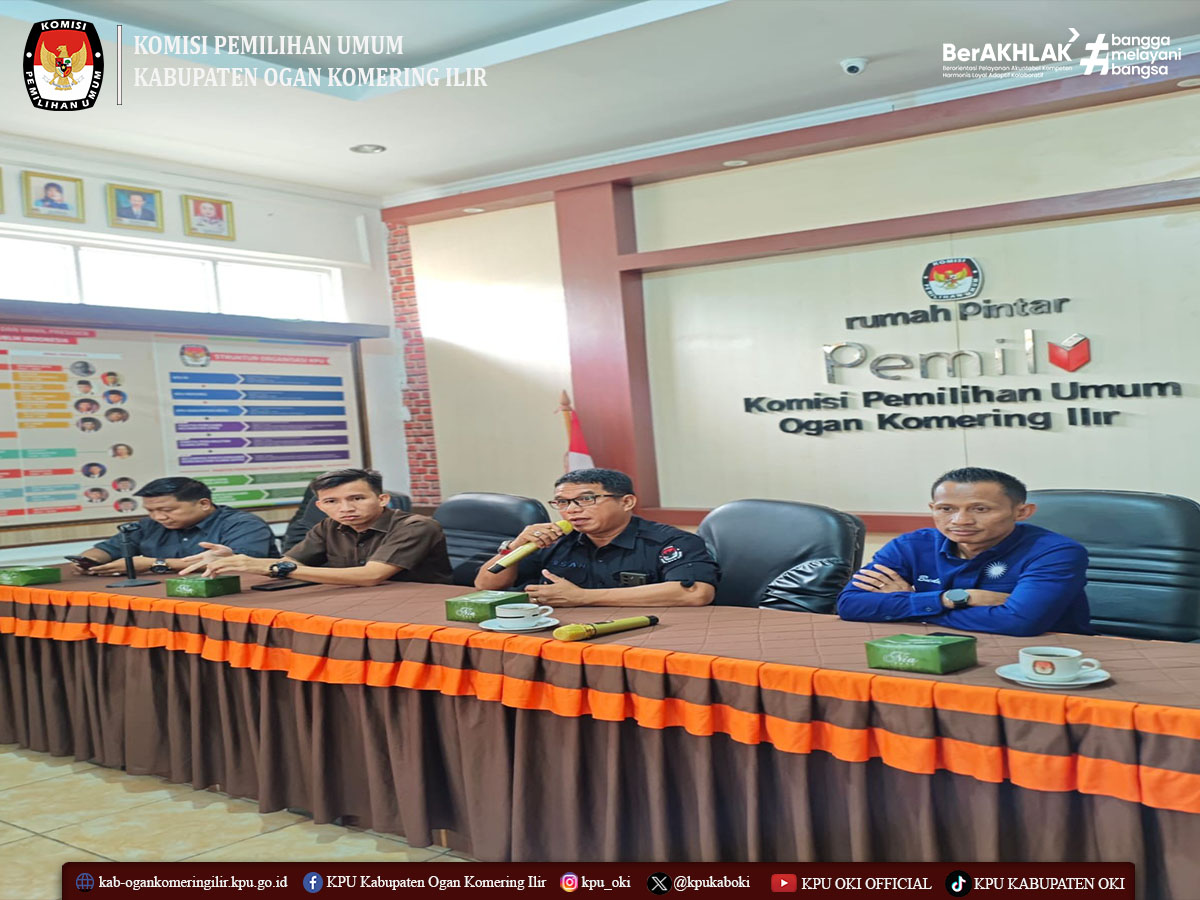 kpukaboki's tweet photo. #TemanPemilih, KPU Kab. Ogan Komering Ilir menerima Audiensi DPD Partai Amanat Nasional Kab. Ogan Komering Ilir pada Rabu (22/07/2026) di Kantor KPU Kab. Ogan Komering Ilir.

Turut hadir Ketua dan Anggota KPU Kab. Ogan Komering Ilir, Sekretaris, Pejabat Sruktural ..

(1/2) https://t.co/A4QwKrOGEh