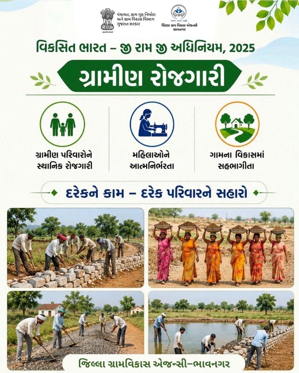 MgnregaBhavnag3's tweet photo. @BhavnagarDdo
@crdgujarat1
#vbgramg4viksitbharat #ViksitBharat_GRAMG #GRAMG #125daysGuarantee #RuralEmployment #SchemesofR
#crdgujara1 https://t.co/BbcGcABLeX