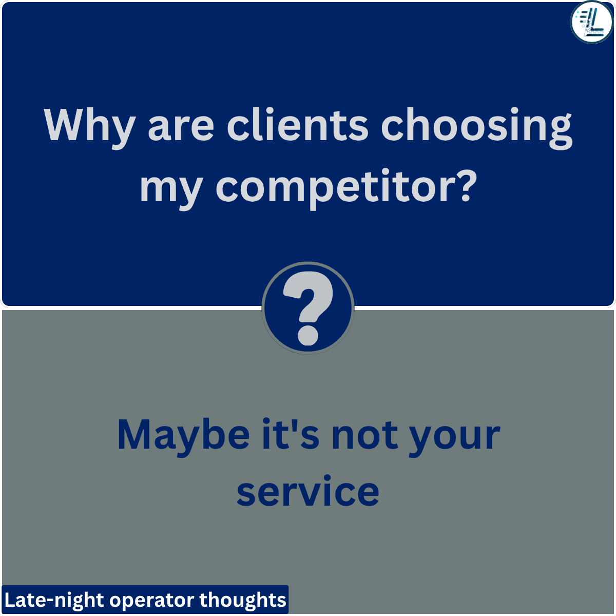 luqnova's tweet photo. Why are clients choosing my competitors?
Maybe they don't have a better service.

A simple path to contact or book.
Your website is part of your sales process.
Don't just ask what your competitor is doing better.
Ask what their website is doing better.#WebDesign #WixStudio https://t.co/5VidKlRfcA
