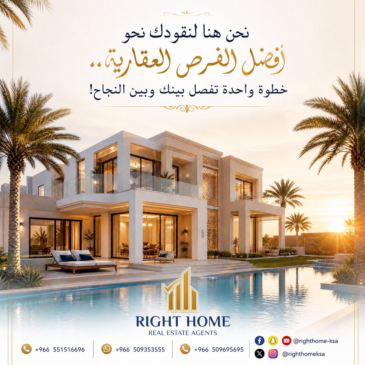 RighthomeKsa's tweet photo. 🏡 تبحث عن أفضل فرصة عقارية؟
في Right Home نساعدك في العثور على العقار المناسب سواء للسكن أو الاستثمار، مع أفضل الخيارات والخدمة الاحترافية.
📲 ابدأ الآن وتواصل معنا عبر واتساب: https://t.co/BSxSEIW6AZ⁠�
📞 0551516696
#رايت_هوم #عقارات #عقارات_جدة #عقارات_مكة #استثمار_عقاري #تملك #السعودية